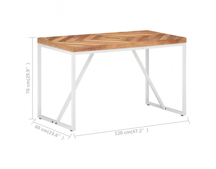 Sonata H Трапезна маса, 120x60x76 см, акациево и мангово дърво масив