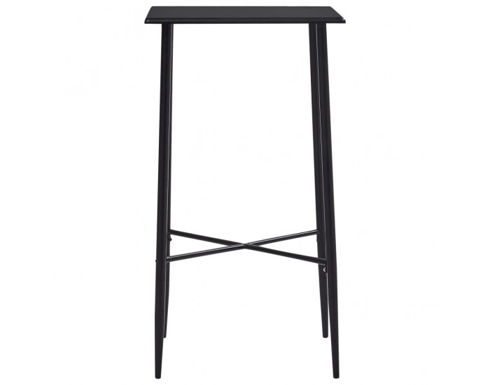 Sonata H Бар маса, черна, 60x60x111 см, МДФ