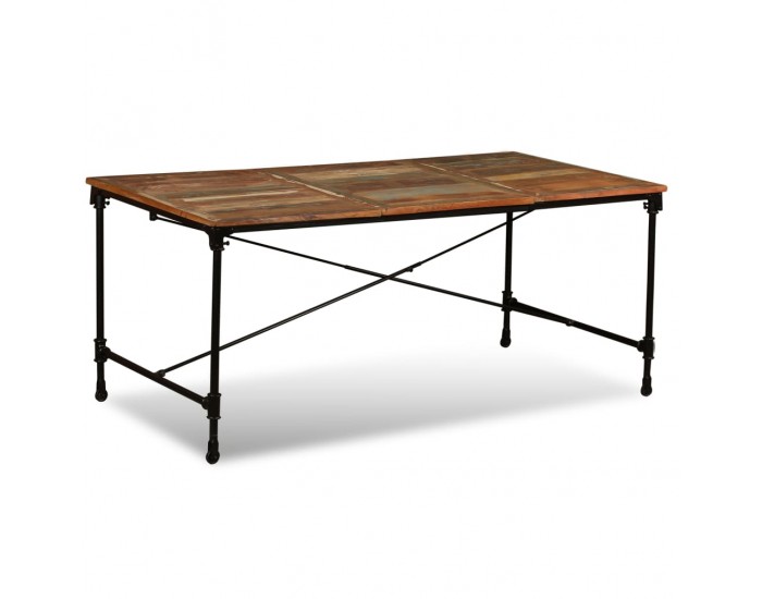 Sonata H Трапезна маса, регенерирано дърво масив, 180 cм