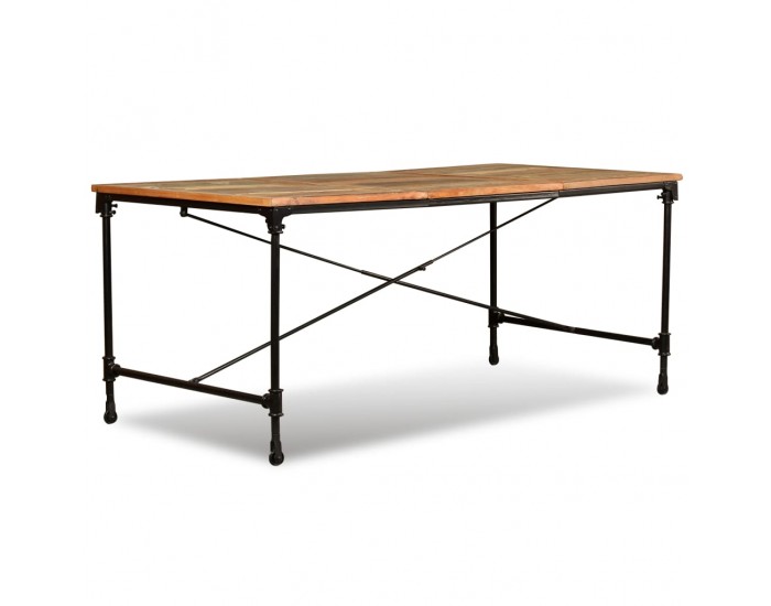 Sonata H Трапезна маса, регенерирано дърво масив, 180 cм