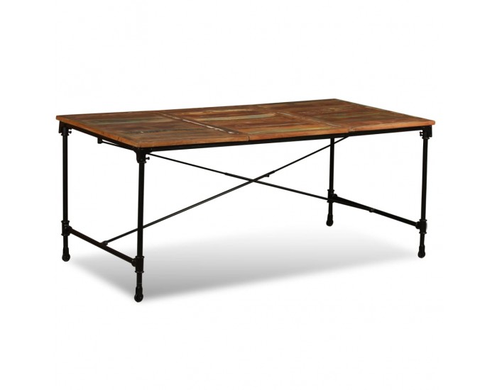 Sonata H Трапезна маса, регенерирано дърво масив, 180 cм