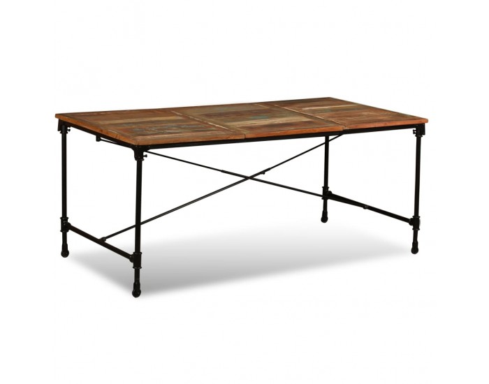 Sonata H Трапезна маса, регенерирано дърво масив, 180 cм