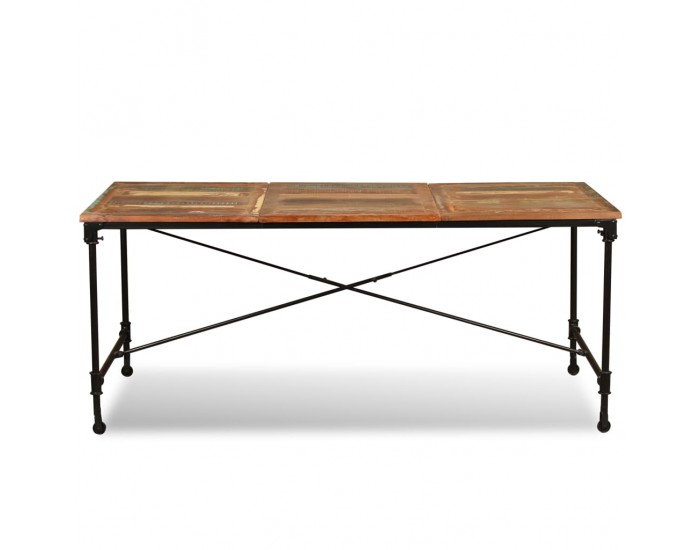 Sonata H Трапезна маса, регенерирано дърво масив, 180 cм