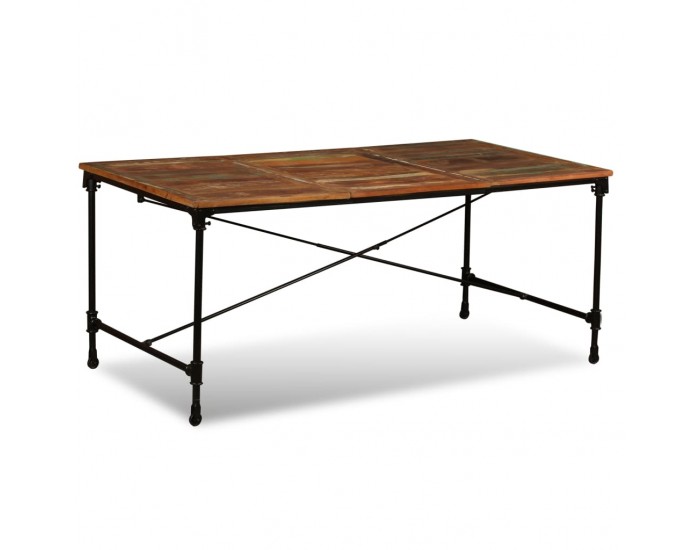 Sonata H Трапезна маса, регенерирано дърво масив, 180 cм