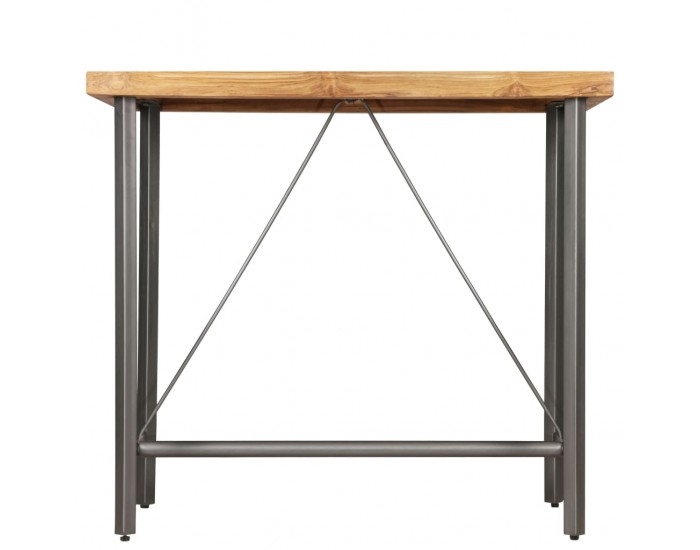 Sonata H Бар маса, регенерирано тиково дърво масив, 120x58x106 см