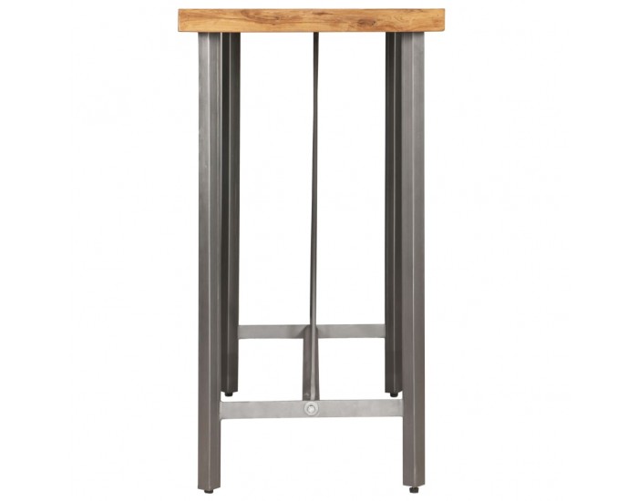 Sonata H Бар маса, регенерирано тиково дърво масив, 120x58x106 см