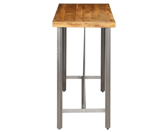 Sonata H Бар маса, регенерирано тиково дърво масив, 120x58x106 см