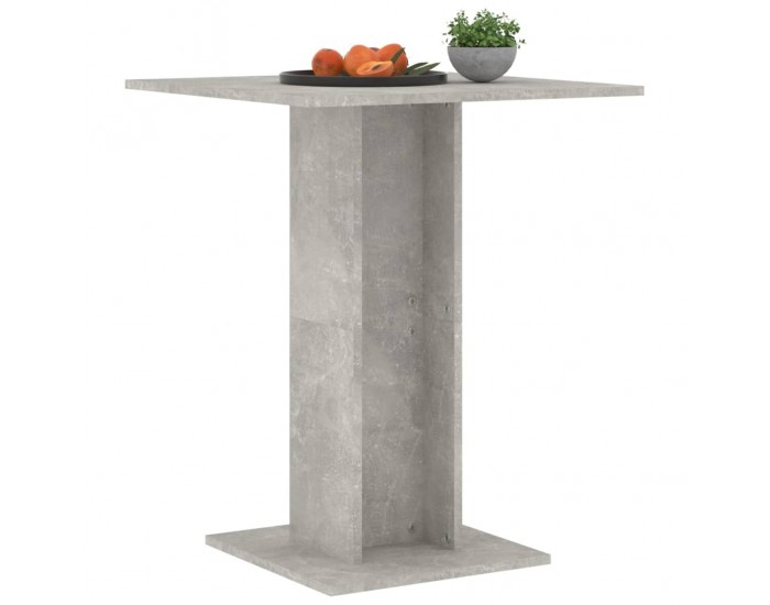 Sonata H Бистро маса, бетонно сива, 60x60x75 см, инженерно дърво