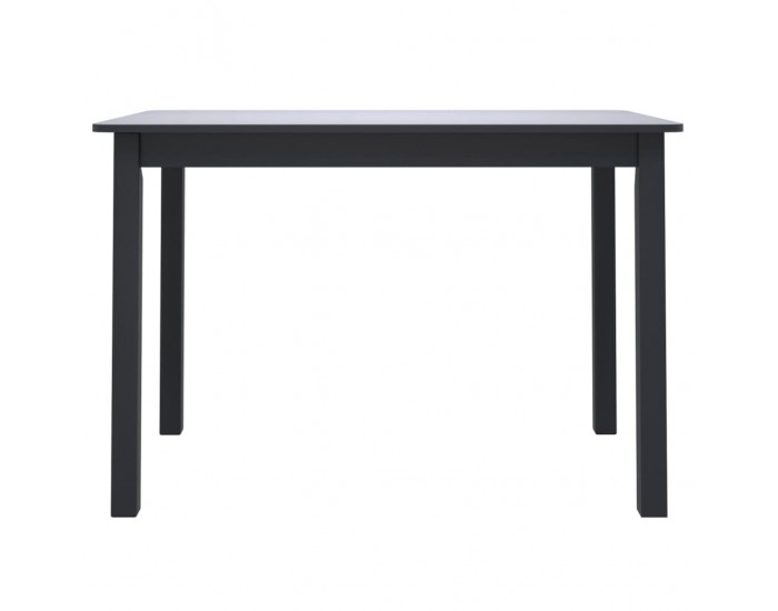 Sonata H Трапезна маса, черна, 114x71x75 cм, каучуково дърво масив