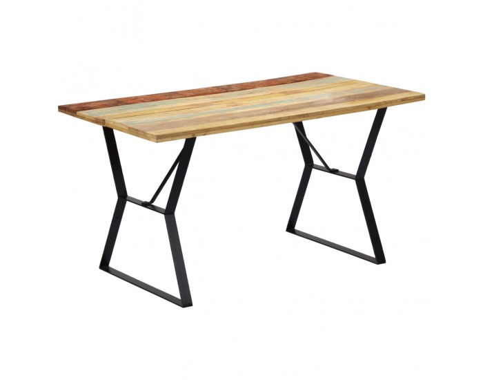 Sonata H Трапезна маса, 140x80x76 cм, регенерирано дърво масив