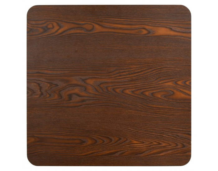 Sonata H Бистро маса, тъмнокафява, 60x60 см, МДФ