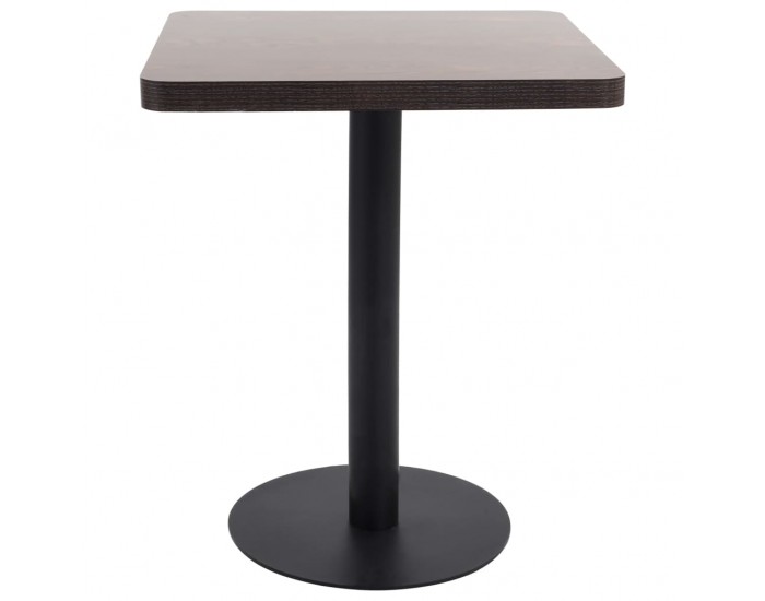 Sonata H Бистро маса, тъмнокафява, 60x60 см, МДФ