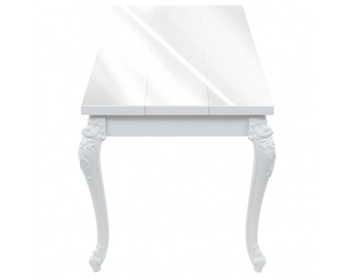 Sonata H Трапезна маса, 179x89x81 см, висок гланц, бяла