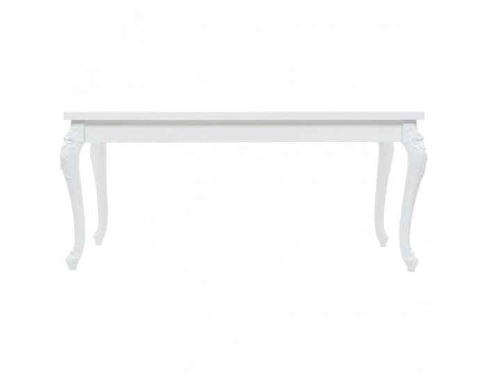 Sonata H Трапезна маса, 179x89x81 см, висок гланц, бяла