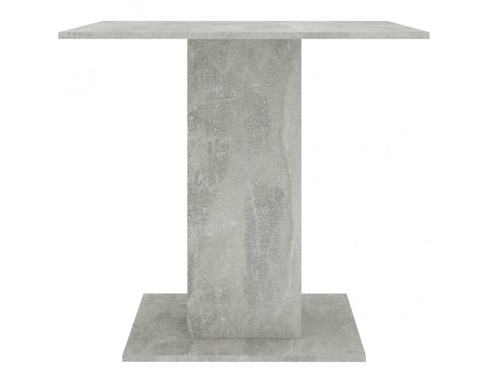 Sonata H Трапезна маса, бетонно сива, 80x80x75 см, инженерно дърво