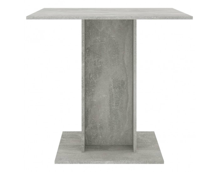 Sonata H Трапезна маса, бетонно сива, 80x80x75 см, инженерно дърво