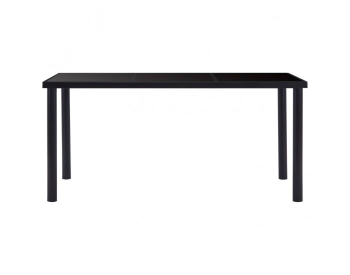 Sonata H Трапезна маса, черна, 160x80x75 см, закалено стъкло