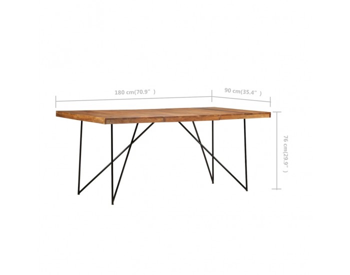 Sonata H Трапезна маса, 180x90x76 см, акация масив