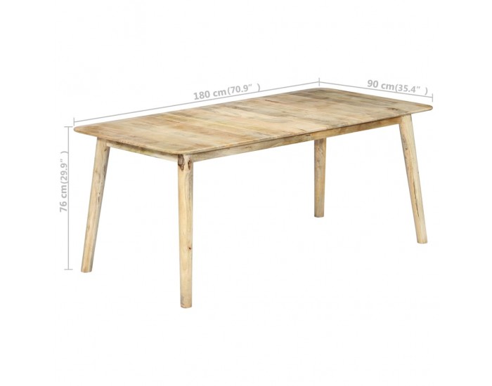 Sonata H Трапезна маса, 180x90x76 cм, мангово дърво масив