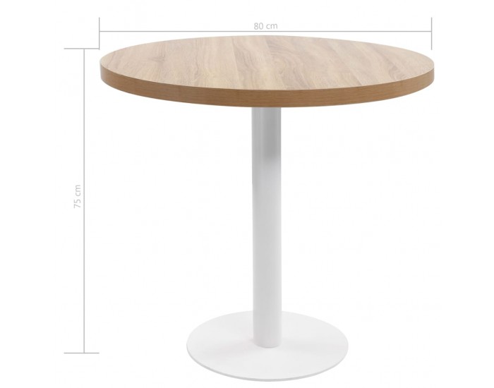 Sonata H Бистро маса, светлокафява, 80 см, МДФ