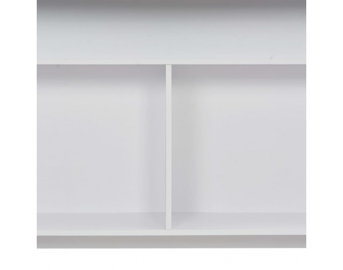 Sonata H Бар маса с 2 плота, бяла, 130x40x120 см