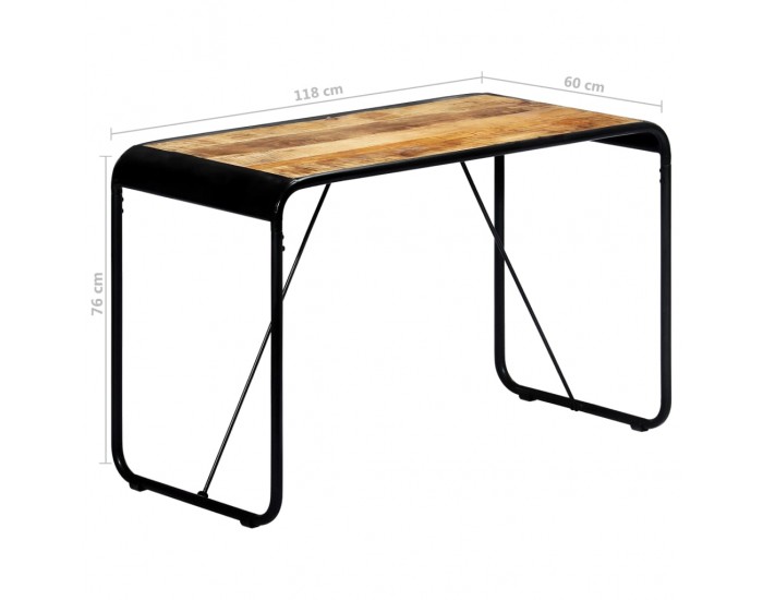 Sonata H Трапезна маса, 118x60x76 cм, грубо мангово дърво масив