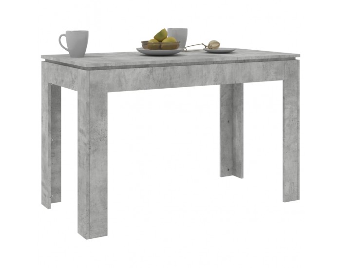Sonata H Трапезна маса, бетонно сиво, 120x60x76 см, инженерно дърво