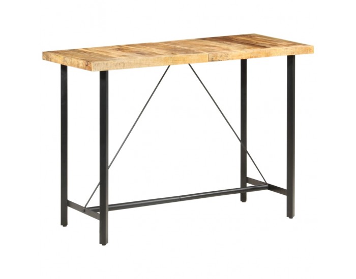 Sonata H Бар маса, 150x70x107 cм, груба мангова дървесина