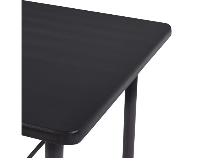 Sonata H Бар маса, черна, 120x60x110 см, МДФ