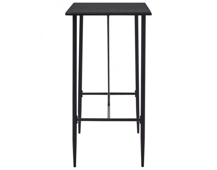 Sonata H Бар маса, черна, 120x60x110 см, МДФ