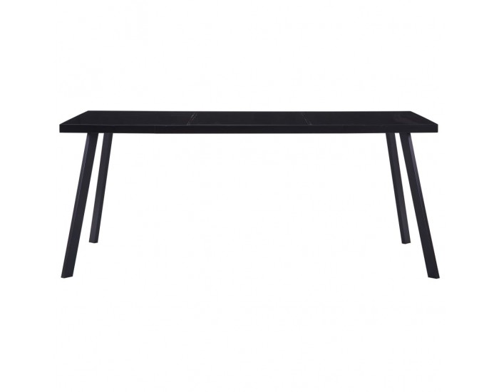 Sonata H Трапезна маса, черна, 160x80x75 см, закалено стъкло