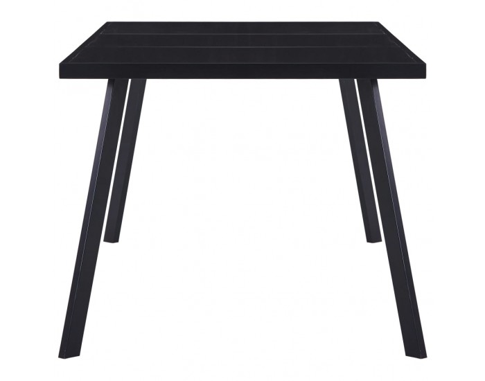 Sonata H Трапезна маса, черна, 160x80x75 см, закалено стъкло