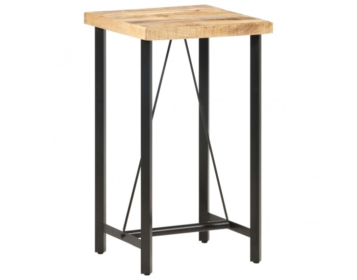 Sonata H Бар маса, 60x60x107 cм, груба мангова дървесина