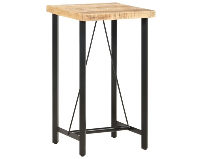 Sonata H Бар маса, 60x60x107 cм, груба мангова дървесина