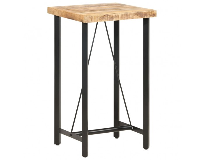 Sonata H Бар маса, 60x60x107 cм, груба мангова дървесина