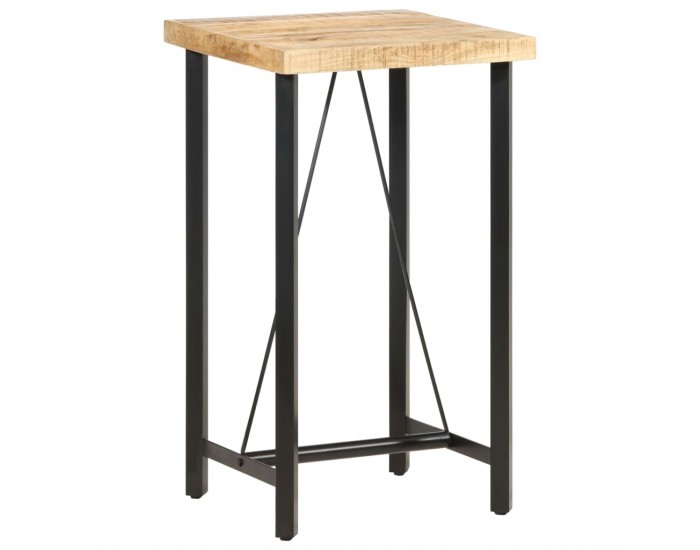 Sonata H Бар маса, 60x60x107 cм, груба мангова дървесина