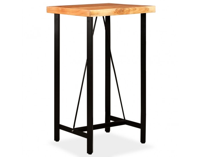 Sonata H Бар маса, акациево дърво масив, 60x60x107 см