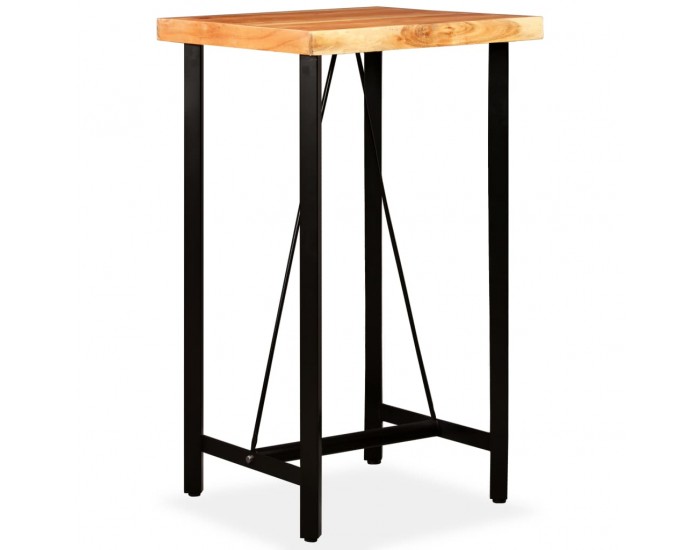 Sonata H Бар маса, акациево дърво масив, 60x60x107 см