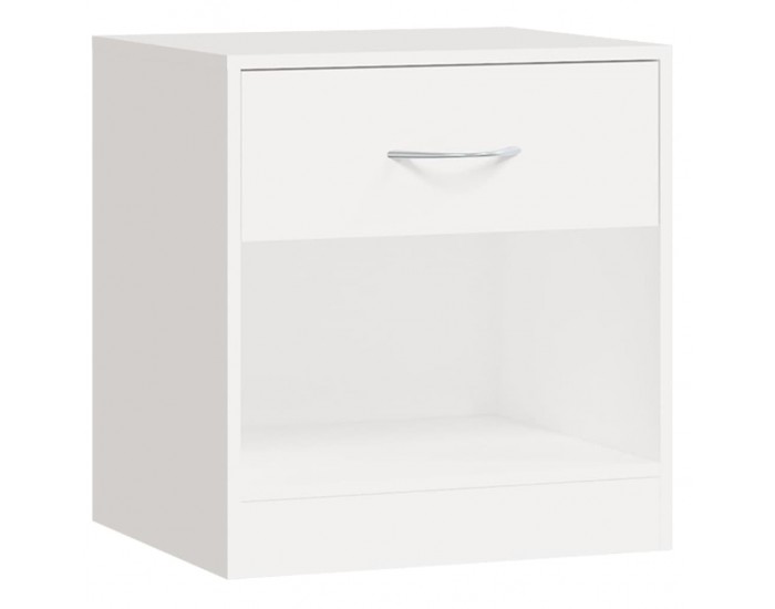 Sonata H Нощни шкафче с чекмедже, 2 бр, бяло