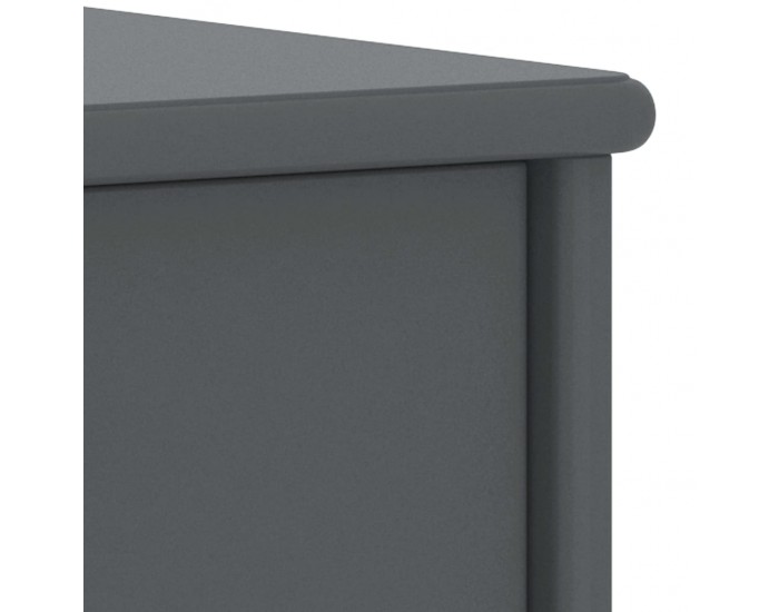 Sonata H Нощно шкафче, тъмносиво, 35x30x40 см, бор масив