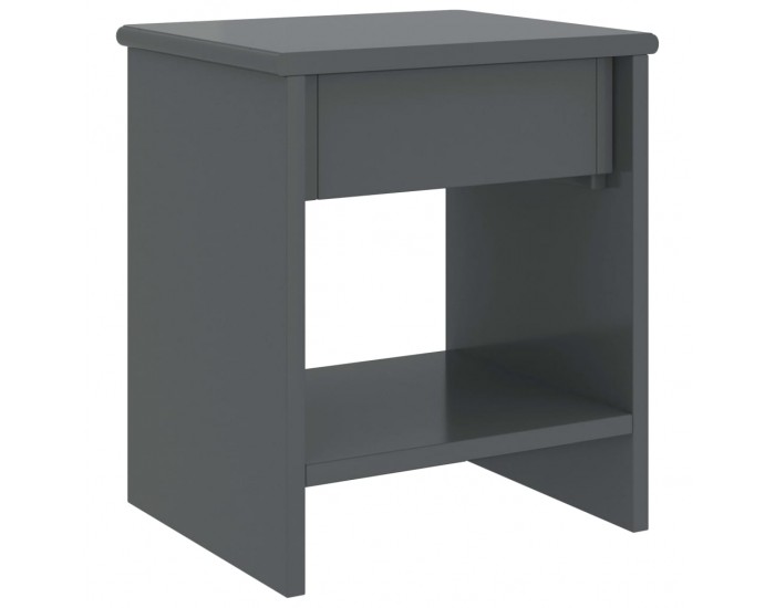 Sonata H Нощно шкафче, тъмносиво, 35x30x40 см, бор масив