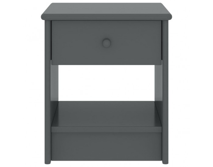 Sonata H Нощно шкафче, тъмносиво, 35x30x40 см, бор масив