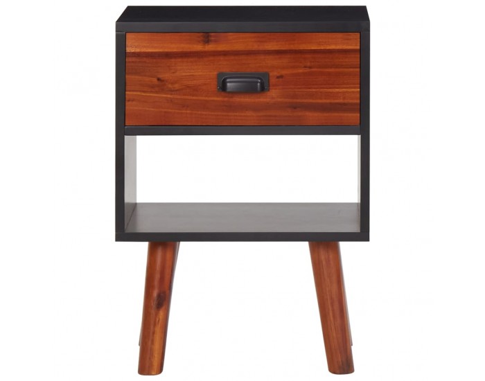 Sonata H Нощно шкафче, акациево дърво масив, 40x30x57 см