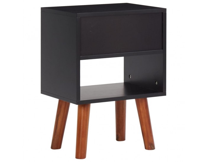 Sonata H Нощно шкафче, акациево дърво масив, 40x30x57 см