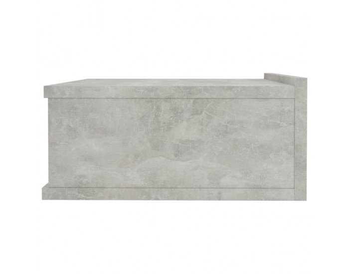 Sonata H Нощно шкафче за стена, бетонно сиво, 40x30x15см инженерно дърво