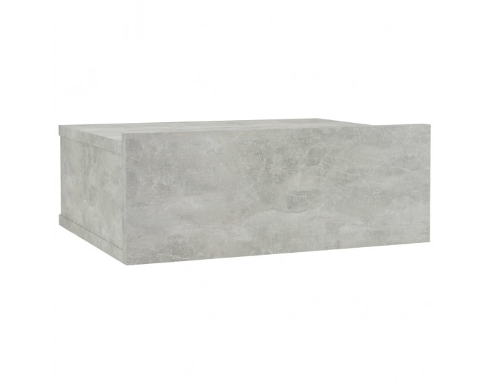 Sonata H Нощно шкафче за стена, бетонно сиво, 40x30x15см инженерно дърво