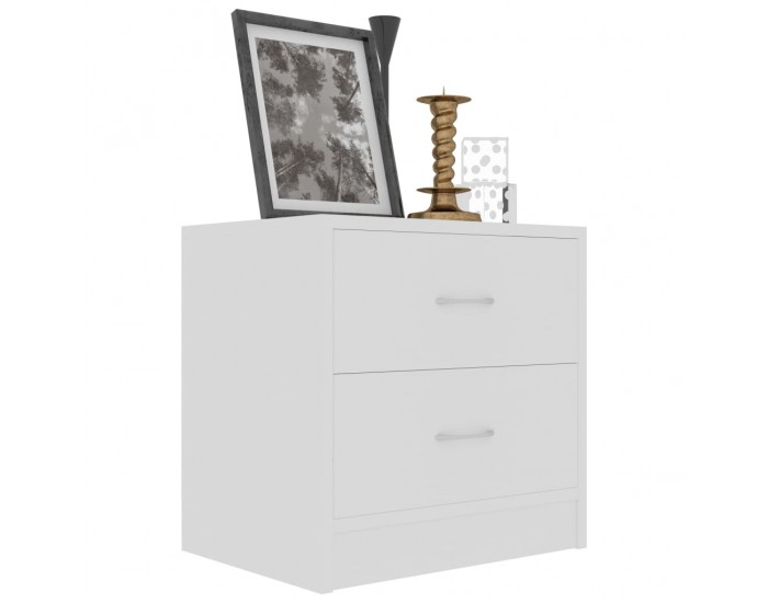 Sonata H Нощно шкафче, бяло, 40x30x40 см, инженерно дърво