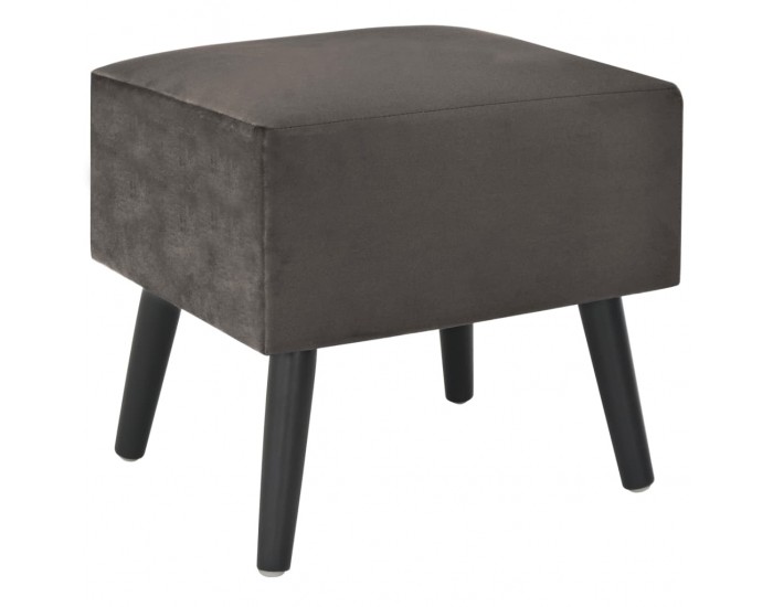 Sonata H Нощни шкафчета, 2 бр, сиви, 40x35x40 см, кадифе