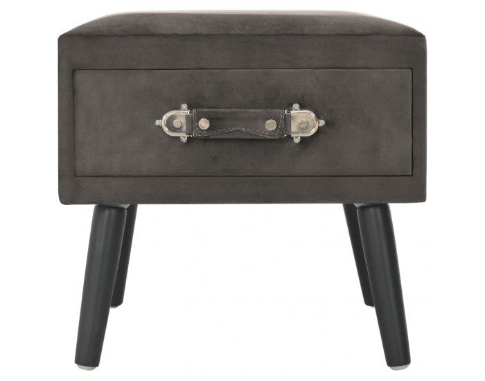 Sonata H Нощни шкафчета, 2 бр, сиви, 40x35x40 см, кадифе