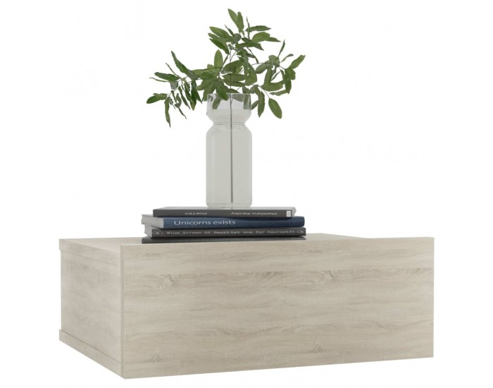 Sonata H Нощни шкафчета за стена, 2 бр, дъб сонома, 40x30x15 см